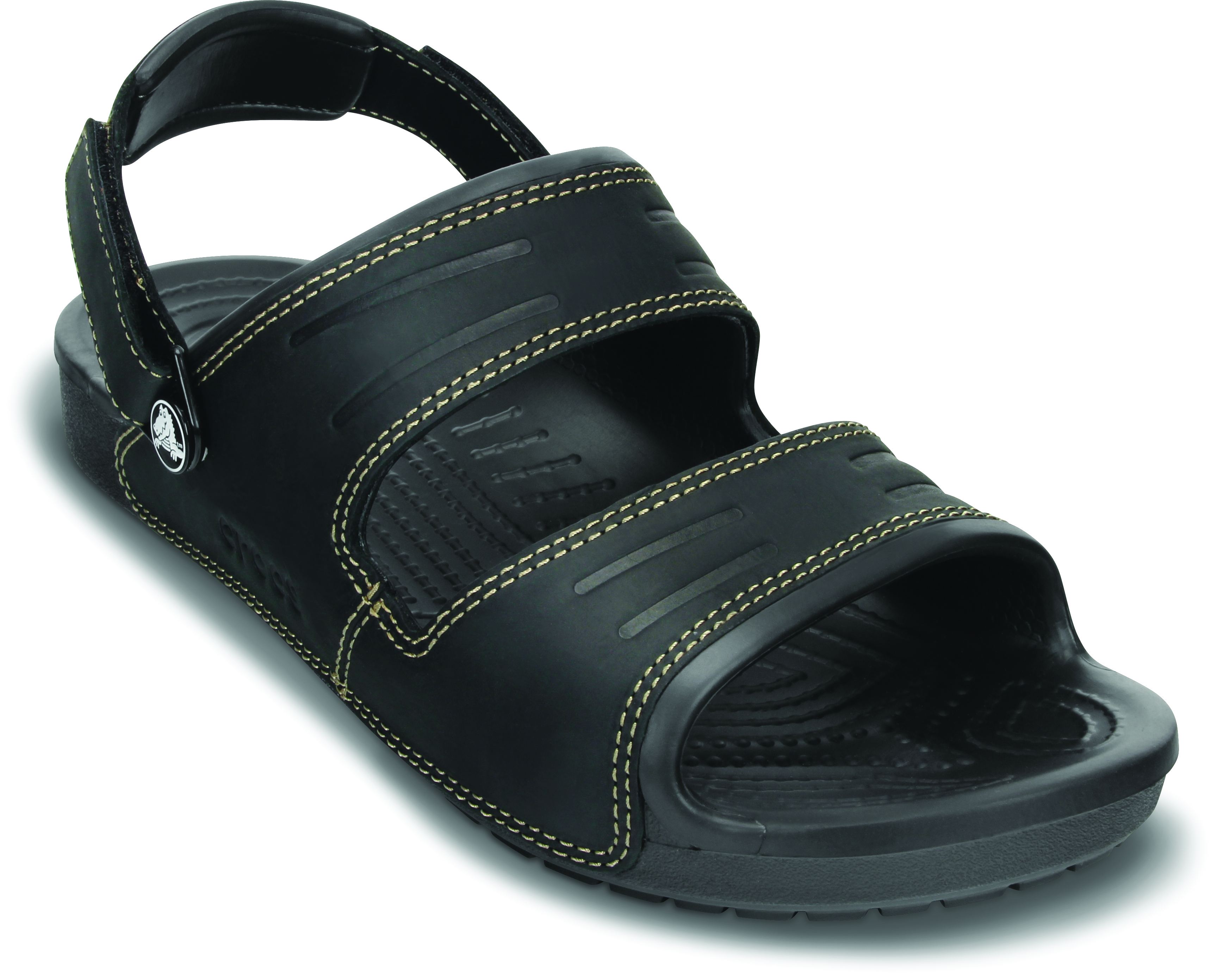 two strap black flat sandals